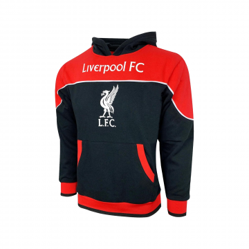 Liverpool Youth Pullover Hoodie - Black / Red